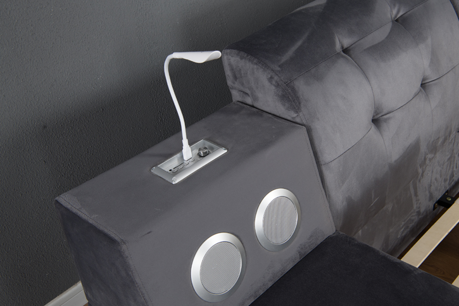 1550 248×288×73cm Massage Motor Säng