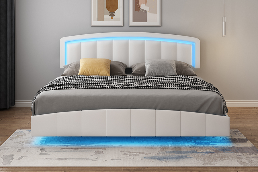 4468-1 LED stoppad flytande sängram