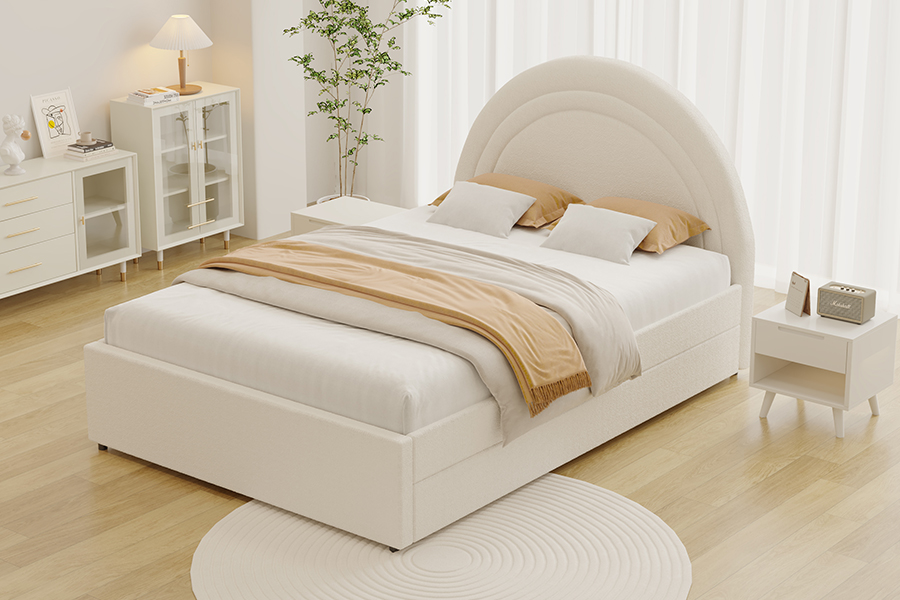 4542 Trundle Bunk stoppad böjd förvaringssäng ram