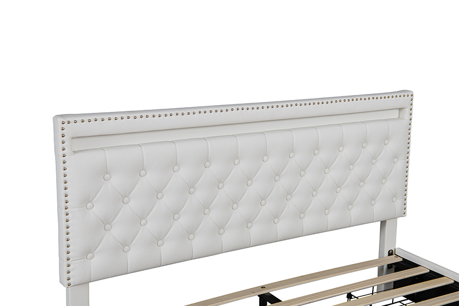4471-1-3D Lådor Förvaring Smart Ambient Lighting Sängram