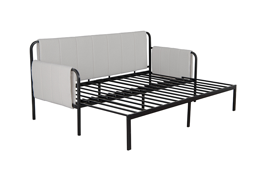 4712 Trundle Lammull Tyg Bäddsoffa