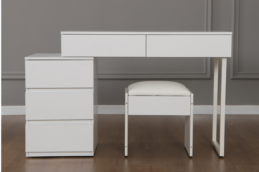 WSS992 Minimalistisk Pure White Sminkbord