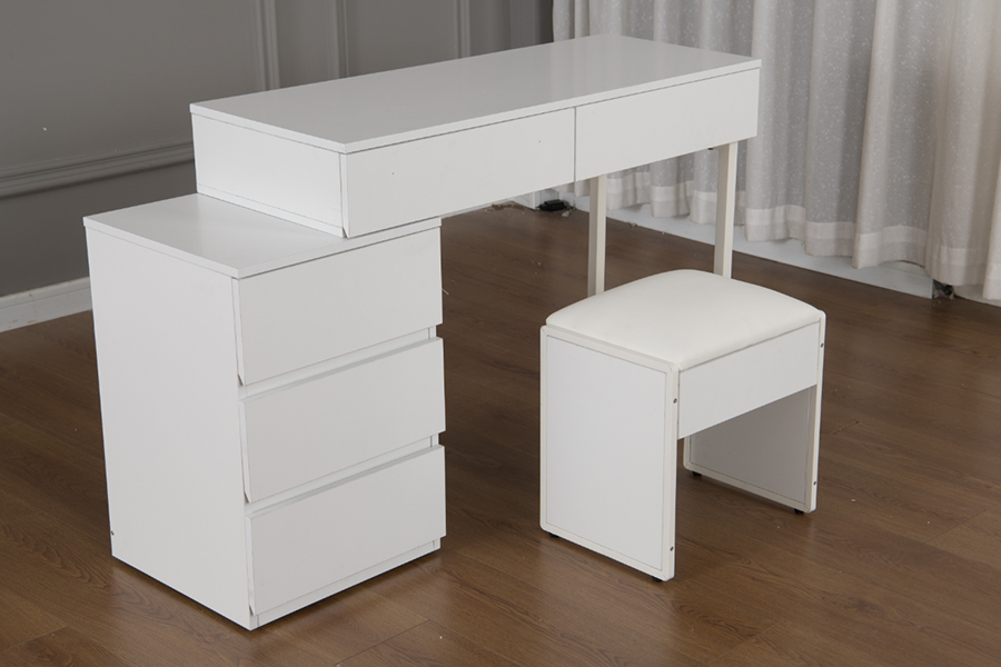 WSS992 Minimalistisk Pure White Sminkbord