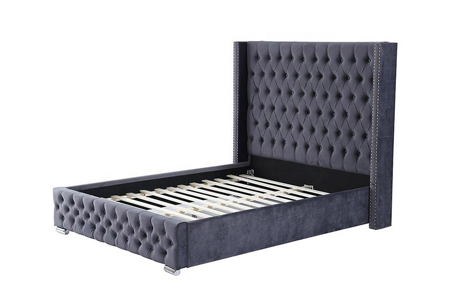 1351 Modern Luxury Design Wingback säng stoppad säng