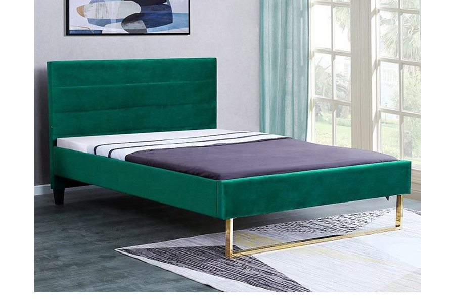 1347 lyxig king size-säng Modern design stoppad säng