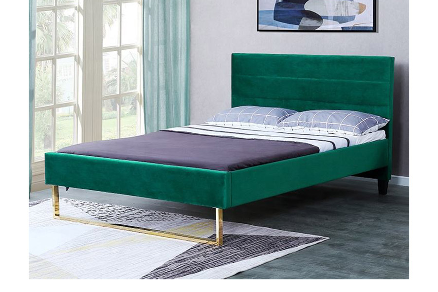 1347 lyxig king size-säng Modern design stoppad säng