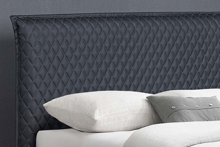 1664 läder Bett Bed Modern stil stoppad säng