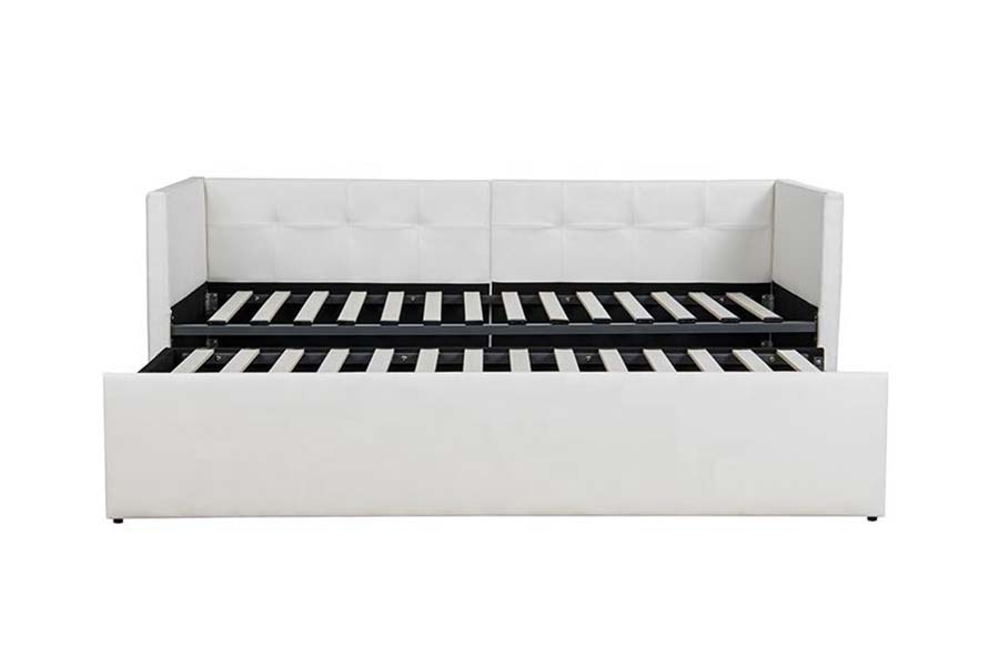 1637 Trundle Soft Leather Day Bäddsoffa