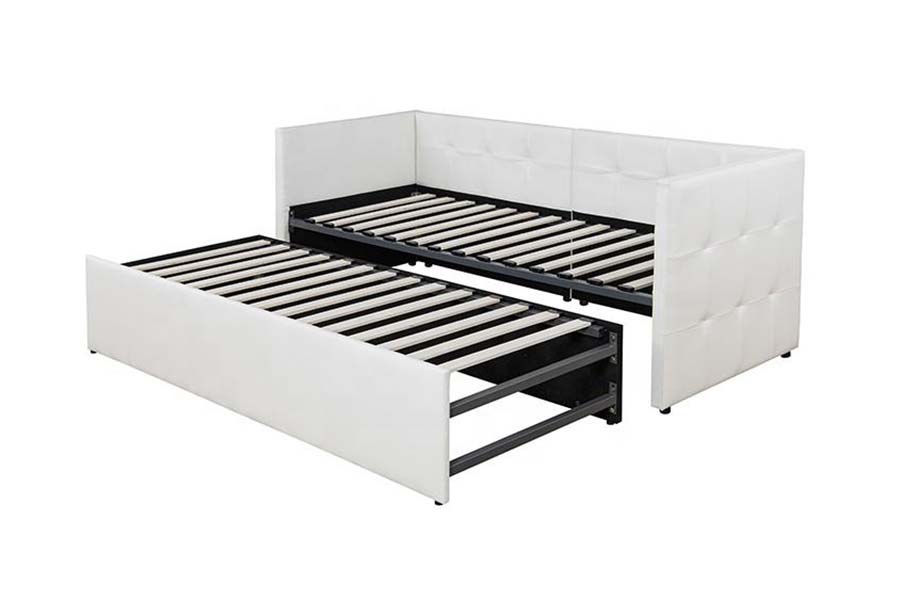 1637 Trundle Soft Leather Day Bäddsoffa
