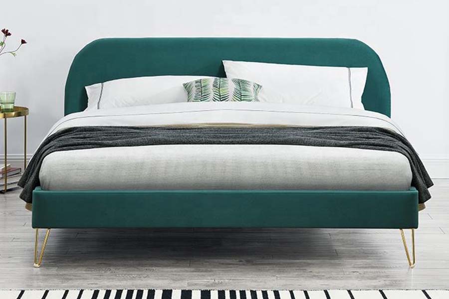 1475 högkvalitativ king size säng ram stoppad säng