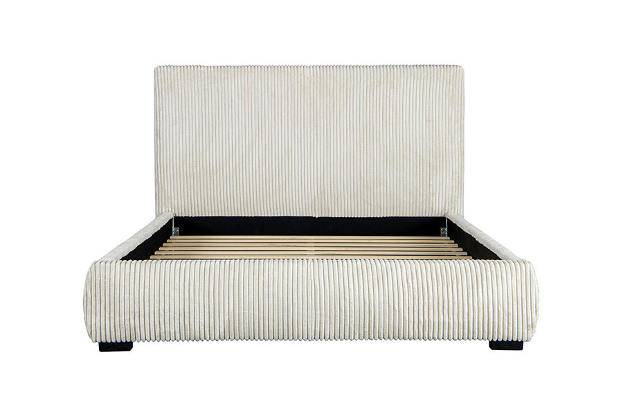 4256 Corduroy Kortfattad sänggavel stoppad säng