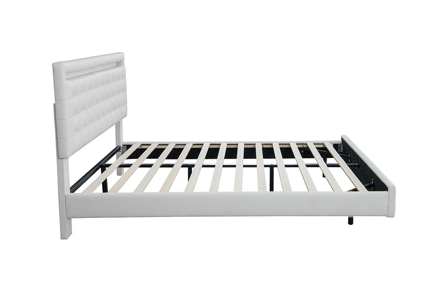 4209 King-Size justerbar LED stoppad sängram