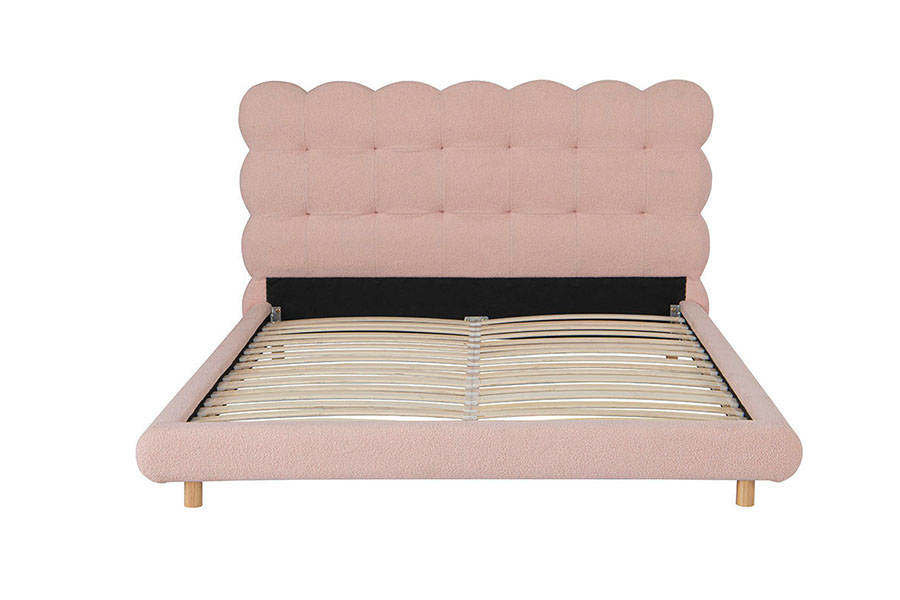 4134 Fransk Design Sherpa Ull Tuftad Klädd Säng