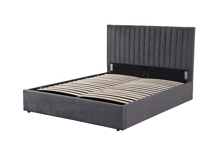 4088 Light Luxury Velvet Ottoman Storage Bed Ram