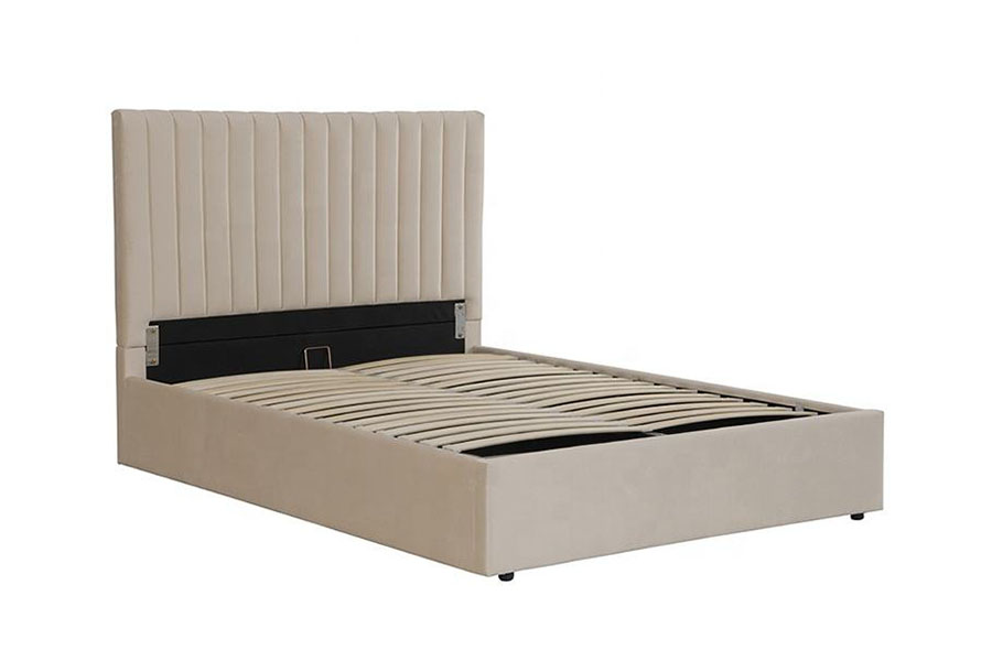 4088 Light Luxury Velvet Ottoman Storage Bed Ram