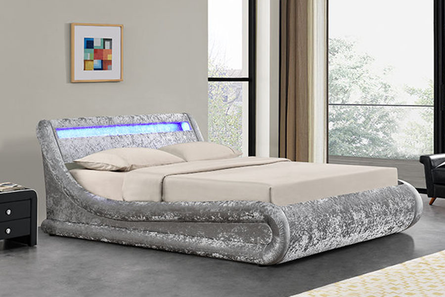 1138-1G vågliknande LED Gaslift Ottomansk PU-läderbädd
