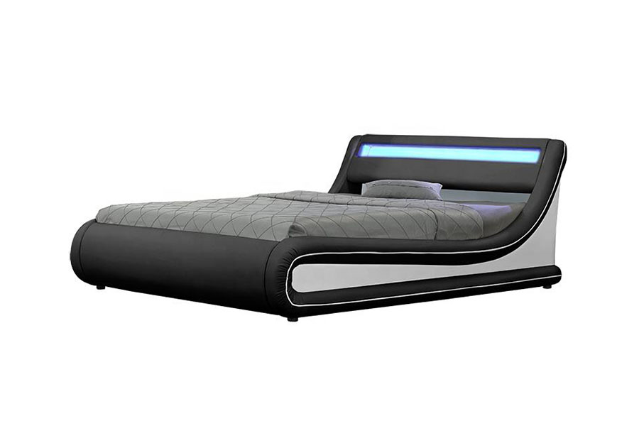 1138-1G vågliknande LED Gaslift Ottomansk PU-läderbädd